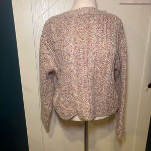 Vero Moda Chunky‎ Cable Knit Sweater Multi-Color Confetti Knit Pullover Size Sm